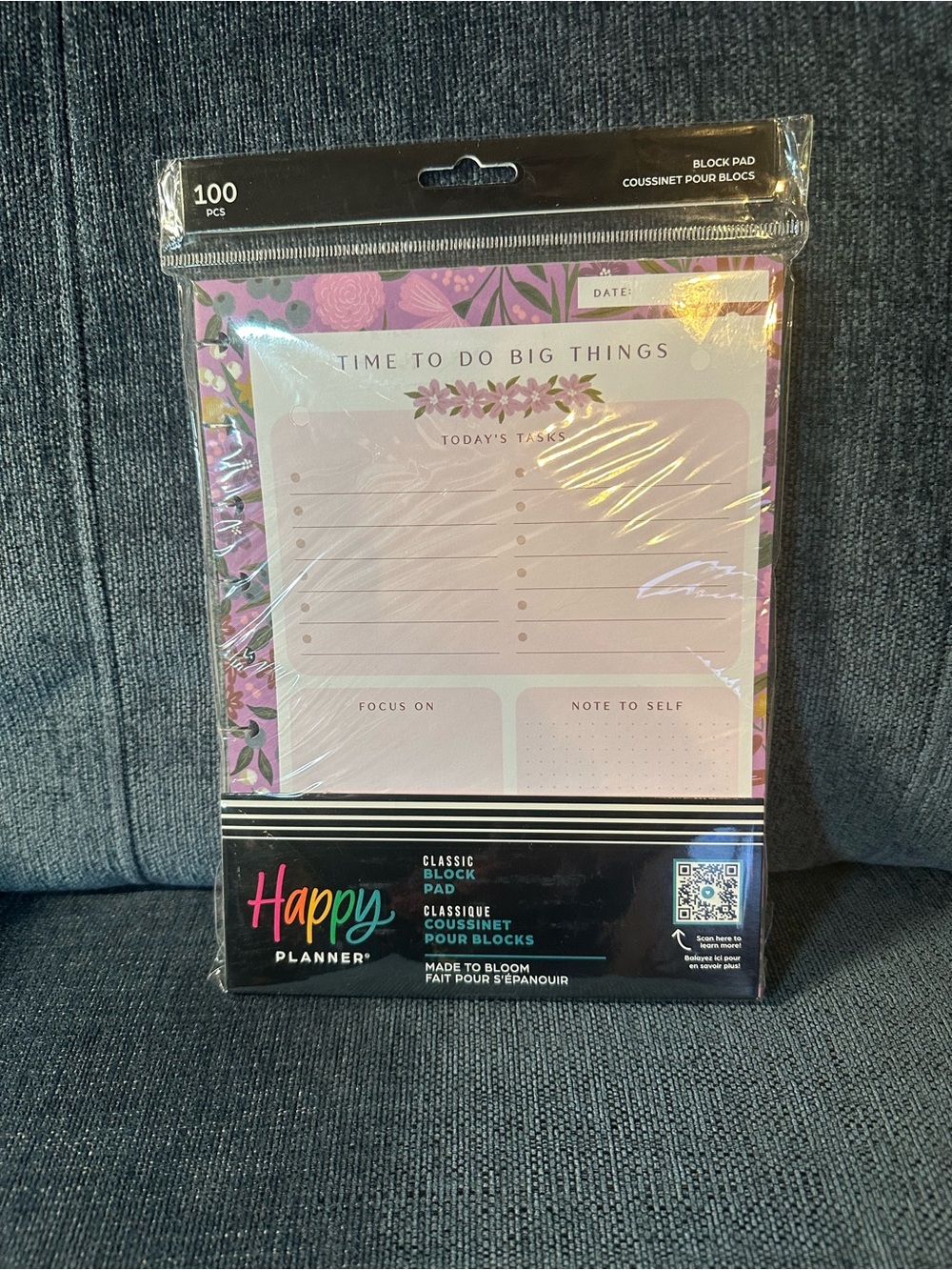 Happy Planner Made to Bloom Classic Block Paper Pad - 100 sheets